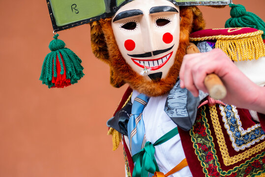 Maceda Spain Felo traditional mask and costume during Entroido The Concept of Cultural Heritage