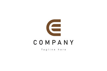 Obraz premium Elegant CE Monogram Logo Design, Professional Branding