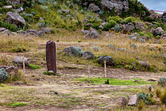 The chullpas of Sillustani near Puno, Peru