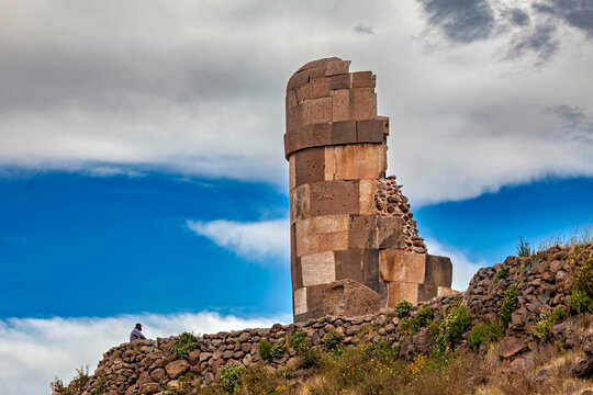 The chullpas of Sillustani near Puno, Peru