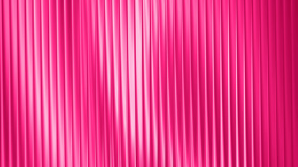 Obraz premium Luxury Pink Ribbed Glass Texture Background, Abstract Vertical Lines Gradient, Glossy Metallic Waves, Modern Elegant Pattern, Soft Light Reflection, Premium Design for Wallpaper and Branding.
