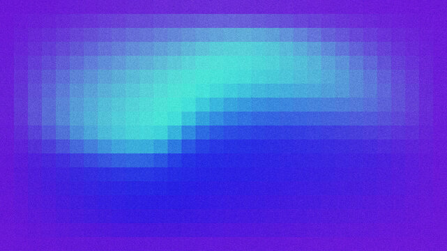 Abstract geometric background featuring overlapping translucent rectangular grids, a smooth cyan-to-purple gradient, and a soft, grainy noise texture.