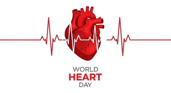 World heart day awareness illustration