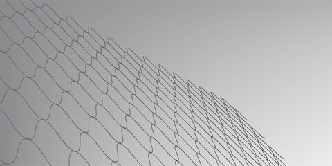 Pola jaringan melengkung. Desain mulus untuk pakaian olahraga atau peralatan seperti gol sepak bola, jaring bola voli, keranjang basket, jaring hoki, dan perlengkapan atletik bagian 3 © eliza