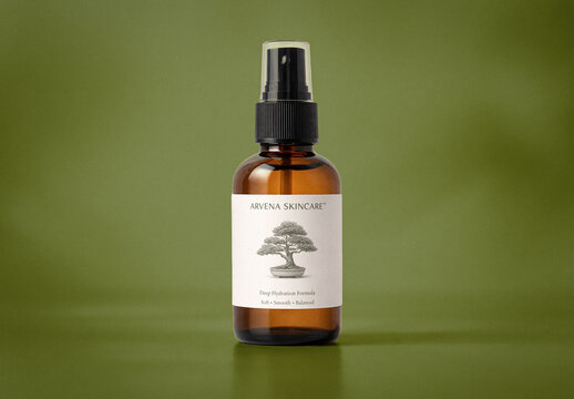Hydrating Spray Bottle Mockup