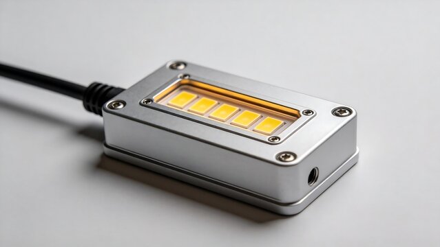 Silver LED light module with cable