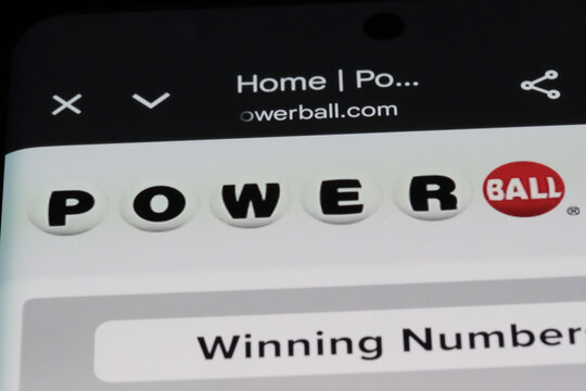 Shanghai,China-Oct.10th 2025: Powerball brand logo on website