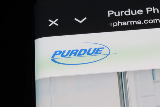 Shanghai,China-Oct.10th 2025: Purdue Pharma company brand logo on website