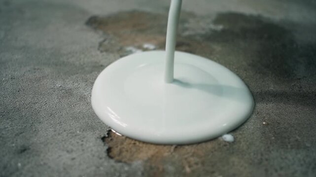 Time-Worn Destruction: Slow Acidic Erosion of Rough Concrete Surface Generated Video