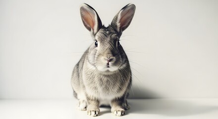 Obraz premium Easter bunny portrait a symbol of springtime and holiday cheer