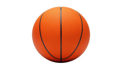 Fototapeta premium A vibrant orange basketball ready for play, a classic symbol of sports and competition