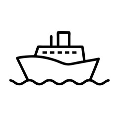 Obraz premium ship on white background