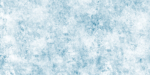 Obraz premium Light blue grunge damaged rusty concrete paint wall texture. blue marble texture. blue paper texture. blue winter vector watercolor art background with clouds.