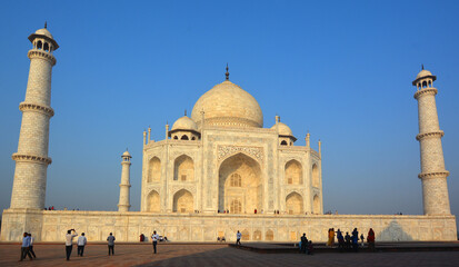 Fototapeta premium Sunset over the forest Agra. Uttar Pradesh. India.