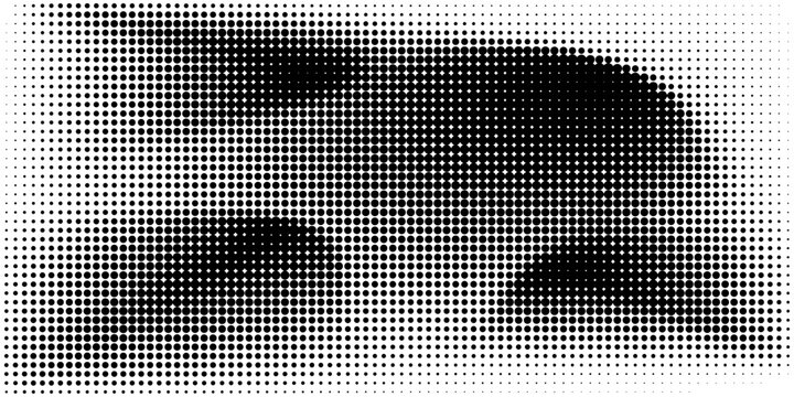 Light Green vector modern geometrical circle abstract background. Aesthetic Dotted texture template. Geometric pattern in halftone style.