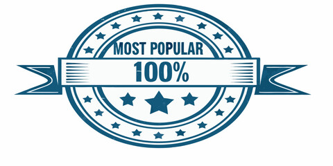 A blue emblem declares most popular with a 100 satisfaction rating © BelaRani