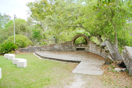 The landscape of Boyd Hill Nature Preserve in the city of St. Petersburg in Florida