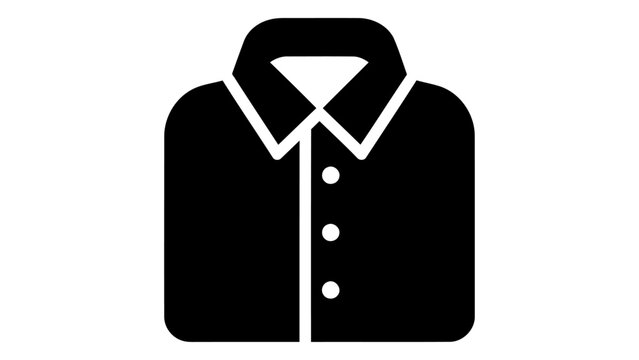 Oxford button shirt icon