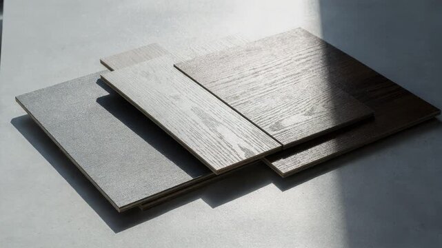 Medium shot of UVstable outdoor laminate panels showcasing durable surface textures designed to resist weathering and fading under intense sunlight exposure.