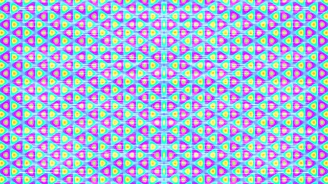 Colorful geometric pattern with vibrant triangle shapes and abstract design