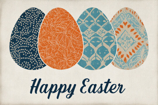 
Happy Easter . Big eggs with texture and designs, but keep it simple and elegant like the faberge eggs. 
