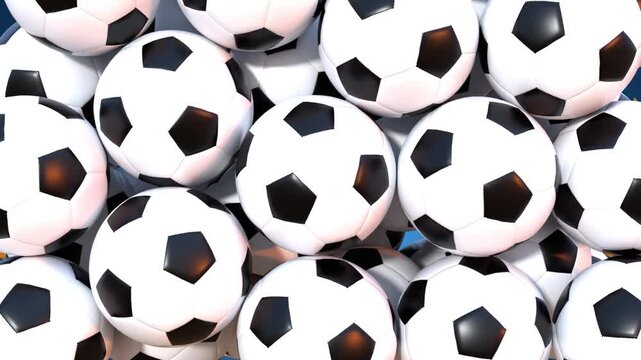 Happy birthday congratulation video for football player or soccer fan with cake and confetti
