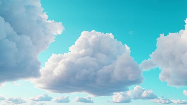 Clouds of Serenity: Majestic clouds drift lazily against a serene, cerulean sky, inviting a sense of peace and tranquility. Capturing the essence of a perfect day.