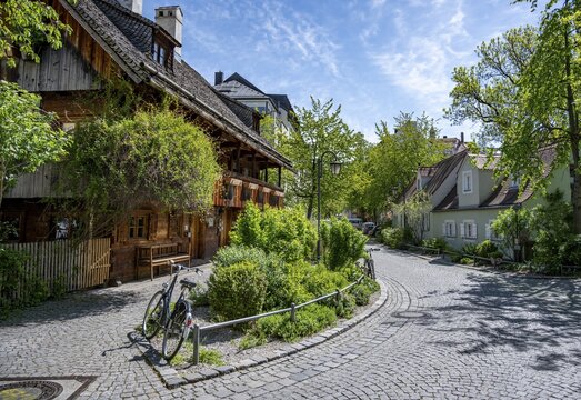 Kriechbaumhof and historic hostel buildings, Preysingstra&szlig;e, Haidhausen, Munich, Bavaria, Germany