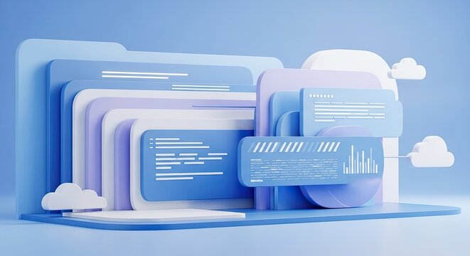 Modern office setup with dual monitors and ergonomic furniture for productivity