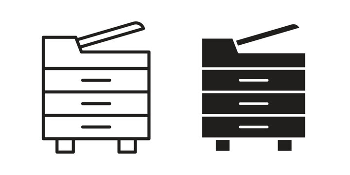 Copy Machine icon. Simple outline style for web and app. Vector icon