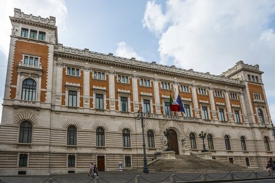 Palazzo Montecitorio, Italian Parliament, Piazza del Parlamento, Rome, Lazio, Italy