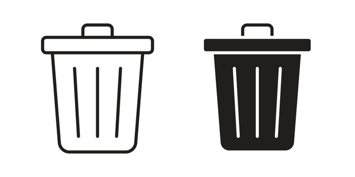 Delete icon. Simple outline style for web and app. Vector icon