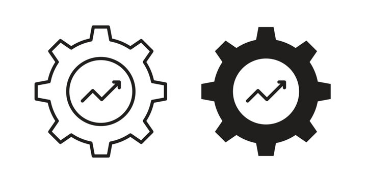 Efficiency icon. Simple outline style for web and app. Vector icon