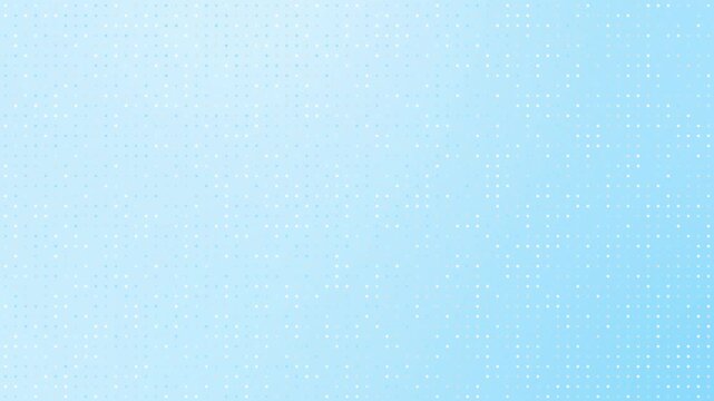 4K Seamless Loop Shimmering Light Blue Dot Grid Background