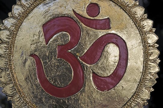 OM-sign, amulet market in Bangkok, Thailand, Asia, PublicGround