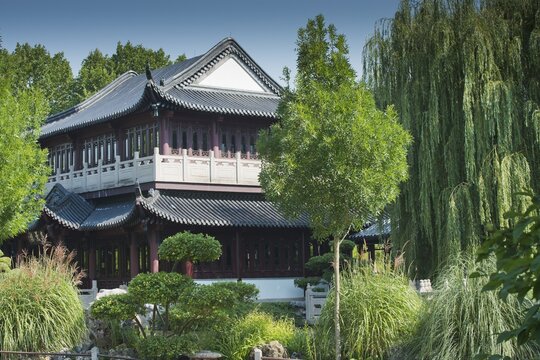 Chinese Garden, Mannheim, Rhineland-Palatinate, Germany
