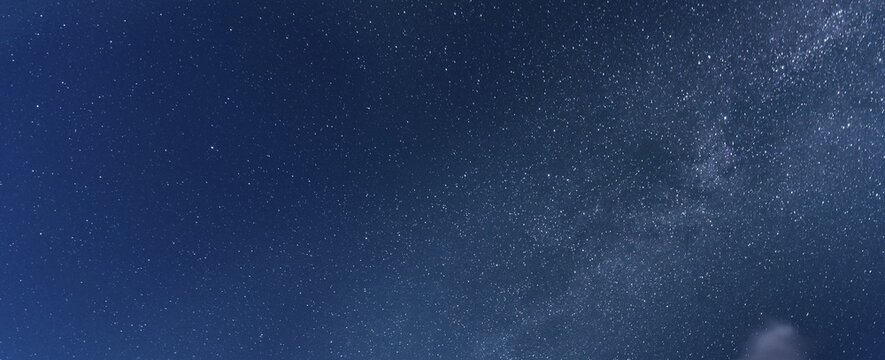 Starry sky with milky way at night in the Schladming Tauern, Alps, Styria, Austria