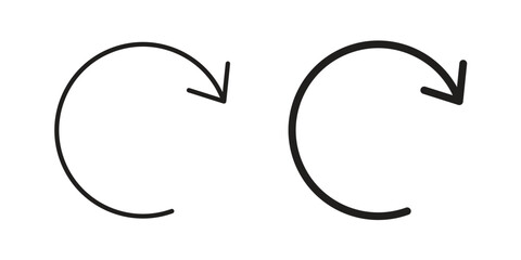 Fototapeta premium Reload button icon. Simple outline style for web and app. Vector icon