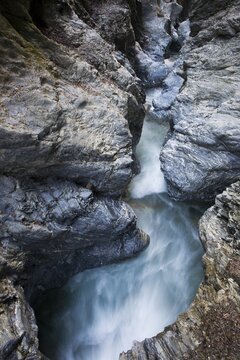 Grossarlerarche Stream flowing through the Liechtensteinklamm (Liechtenstein Gorge), St. Johann im Pongau, Salzburg, Austria, Europe