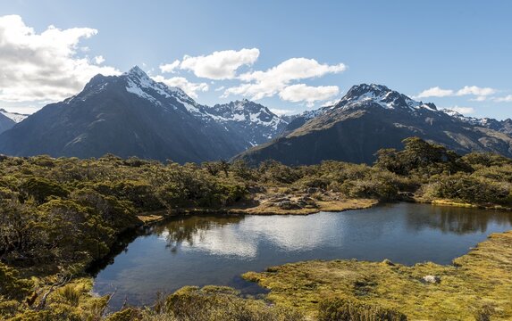 Little Mountain Lake, Mount Christina Mountains, Mount Crosscut, Mount Lyttle, Key Summit Track, Fiordland National Park, Southland Region, New Zealand