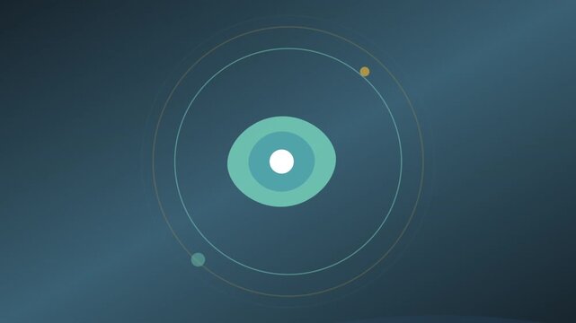 Abstract Solar System Motion Graphic Animation