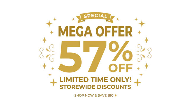 Special Mega Offer with 57% Discount