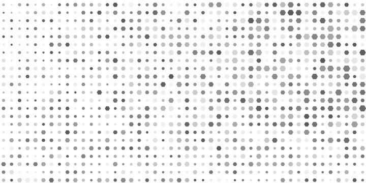 Gray, black, white beehive background. Honeycomb, bees hive cells pattern. Bee honey shapes. Vector geometric seamless texture symbol. Hexagon, hexagonal raster, mosaic cell sign or icon.