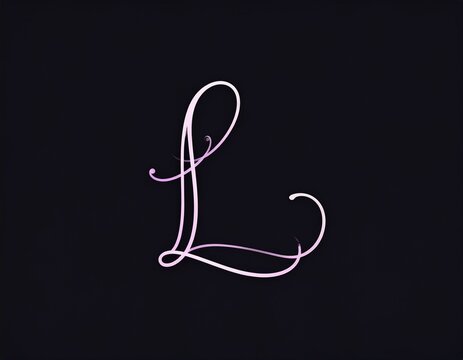  Elegant Script Letter L