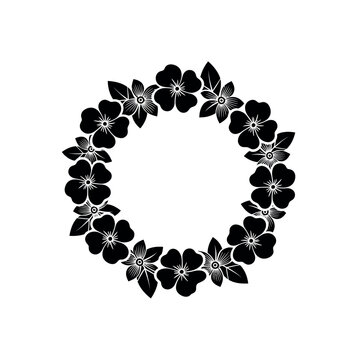 Floral Wreath Design Element.