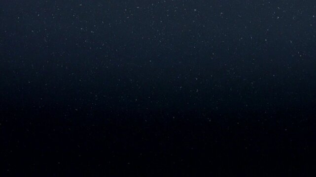 Gentle particles float across a dark gradient background creating a moody and atmospheric abstract scene.