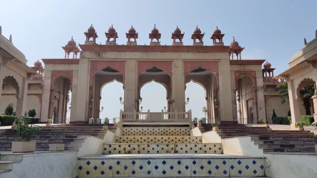Kota, Rajasthan, India 5 March 2026: Footage of Scenic view at Chambal Riverfront of Kota shot against a beautiful sky in background during daylight
