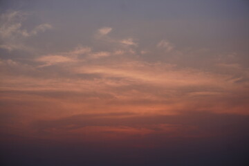 Fototapeta premium Sunset Sky with Colorful Clouds