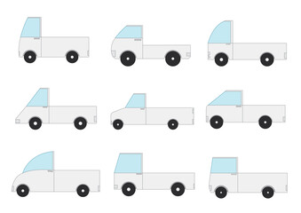 truck design on white background © nantana