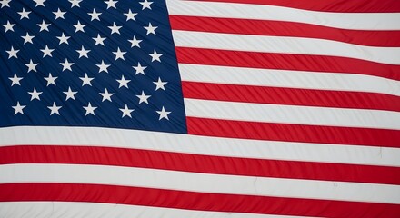 Obraz premium American flag close up with red white and blue colors and stars
